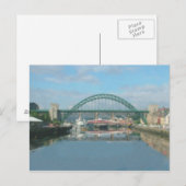 brug over tyne ( daglicht ) briefkaart (Voorkant / Achterkant)