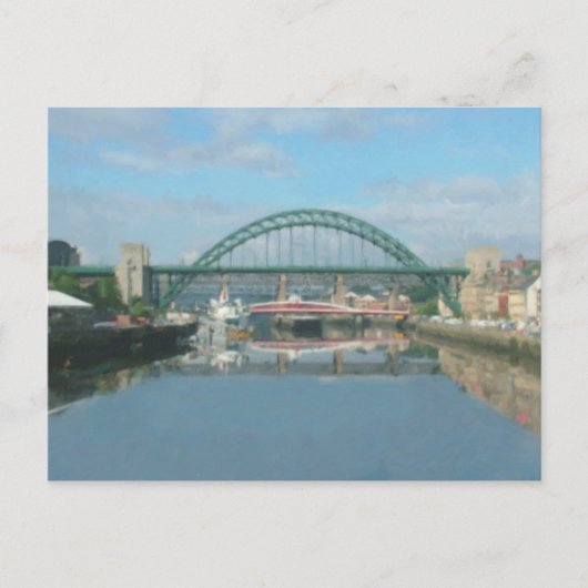 brug over tyne ( daglicht ) briefkaart (Voorkant)