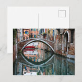 Brug over Venetiaans kanaal Briefkaart (Voorkant / Achterkant)