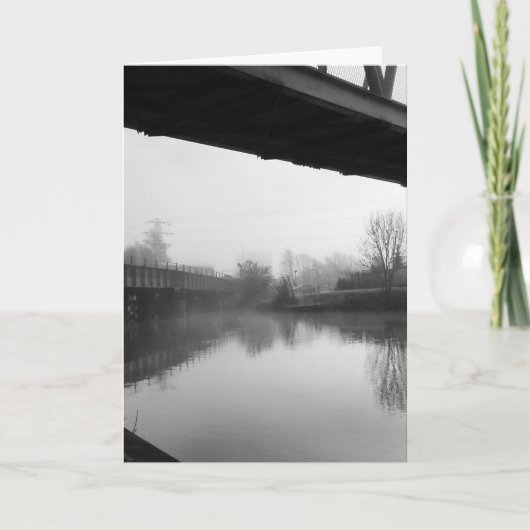 Brug over verontrust water kaart (Voorkant)
