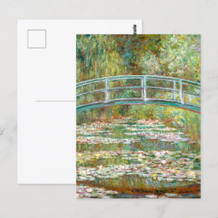 Brug over vijver met waterlelies Claude Monet Briefkaart