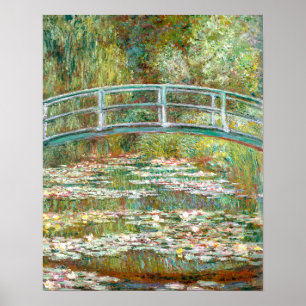 Brug over vijver met waterlelies   Claude Monet    Poster
