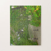 Brug over vreedzame wateren in Central Park. Legpuzzel (Verticaal)