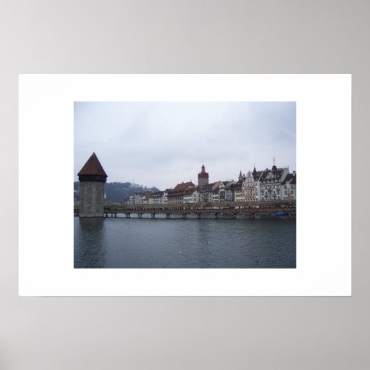 Brug over water poster (Voorkant)