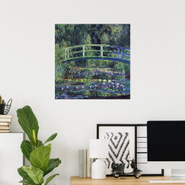 Brug over Waterlily Pond door Claude Monet Poster