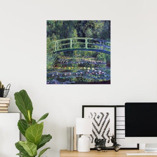 Brug over Waterlily Pond door Claude Monet Poster (Thuiskantoor)