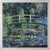 Brug over Waterlily Pond door Claude Monet Poster (Voorkant)