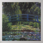 Brug over Waterlily Pond door Claude Monet Poster (Voorkant)