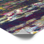 Brug over Waterlily Pond door Claude Monet Poster (Hoek)