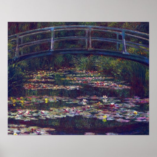 Brug over Waterlily Pond door Claude Monet Poster (Voorkant)
