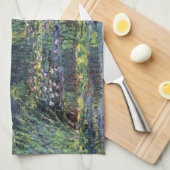 Brug over Waterlily Pond door Claude Monet Theedoek (Quarter Fold)