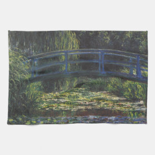Brug over Waterlily Pond door Claude Monet Theedoek