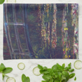 Brug over Waterlily Pond door Claude Monet Theedoek (Gevouwen)