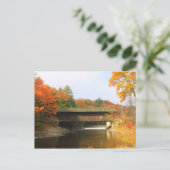 Brug pompstation Greenfield MA Briefkaart (Staand voorkant)