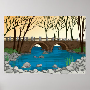 Brug Poster landschap