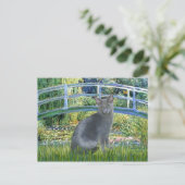 Brug - Russisch Blauw kat 2 Briefkaart (Staand voorkant)