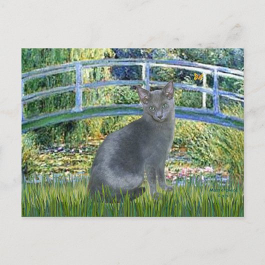 Brug - Russisch Blauw kat 2 Briefkaart (Voorkant)