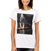 Brug 's nachts, Charleston SC, fotografie