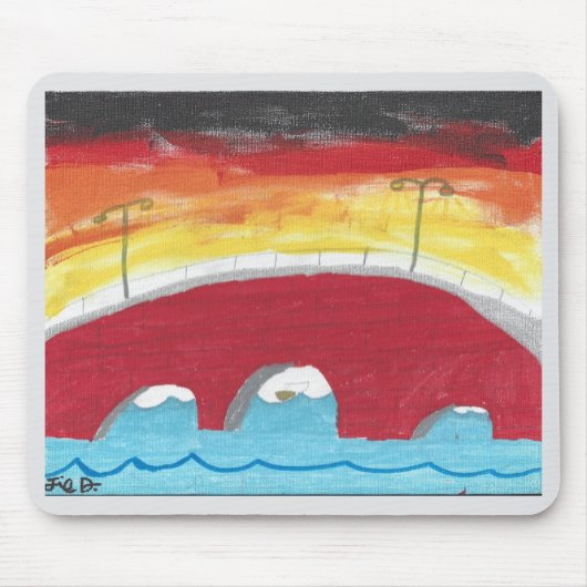 Brug 's nachts muismat (Voorkant)