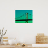 Brug - San Francisco, Californië Poster (Keuken)