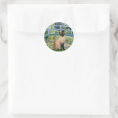 Brug - Seal Point Siamees Ronde Sticker (Tas)