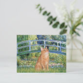 Brug - Sinaasappel Tabby SH cat 46 Briefkaart (Staand voorkant)