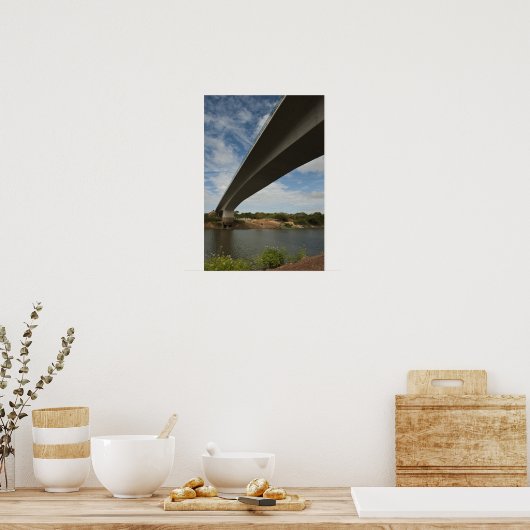 Brug tussen Guyana en Brazilië over Takutu Poster (Keuken)