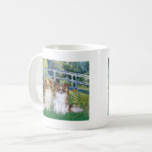 Brug - Twee Papillons Koffiemok (Voorkant links)