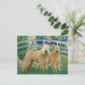Brug - Twee Wheaten Terriers Briefkaart (Staand voorkant)