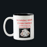 brug tweekleurige koffiemok<br><div class="desc">spel,  speler,  spelen,  spel,  duplicaat,  bridge,  life master,  contract,  directeur,  club</div>