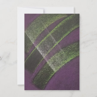 Brug Uniek Paars Geel Kleurig Abstracte Kunst Bedankkaart