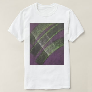 Brug Uniek Paars Geel Kleurig Abstracte Kunst T-shirt