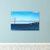 brug van 25 de Abril Canvas Afdruk (Insitu (Houten vloer))