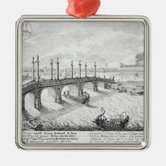 Brug van Aelius en Hadrians mausoleum (Castel S Metalen Ornament (Voorkant)