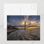 Brug van ambassadeur over de rivier Detroit Briefkaart (Voorkant / Achterkant)