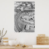 Brug van antenne-towerbrug foto-Poster Poster (Keuken)