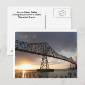 Brug van Astoria-Megler Briefkaart (Voorkant / Achterkant)