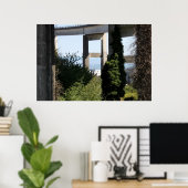 brug van Astoria-Megler met een zeilboot Poster (Thuiskantoor)