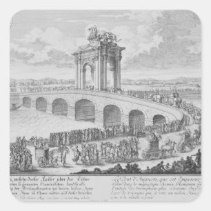 Brug van Augustus op Via Flaminia, bij Rimini, I Vierkante Sticker