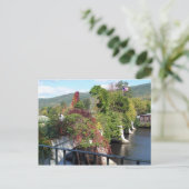 Brug van bloemen briefkaart (Staand voorkant)