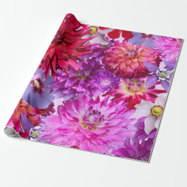 Brug van bloemen - groot formaat, roze bloemen, cadeaupapier