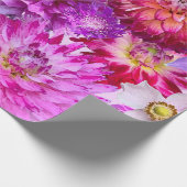 Brug van bloemen - groot formaat, roze bloemen, cadeaupapier (Hoek)