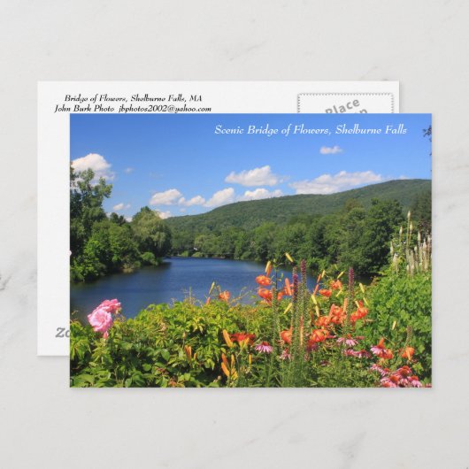 Brug van bloemen, Herfsten van Shelburne Briefkaart (Voorkant / Achterkant)