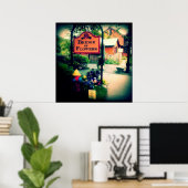Brug van bloemen poster (Thuiskantoor)