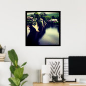 Brug van bloemen poster (Thuiskantoor)