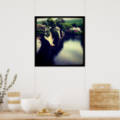 Brug van bloemen poster (Keuken)