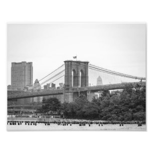 Brug van Brooklyn Foto Afdruk