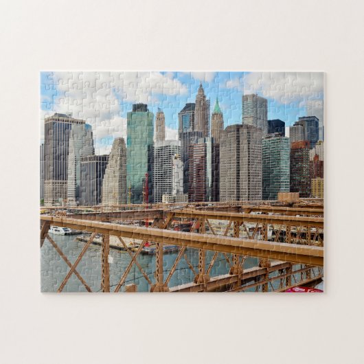 Brug van Brooklyn New York. Legpuzzel (Horizontaal)