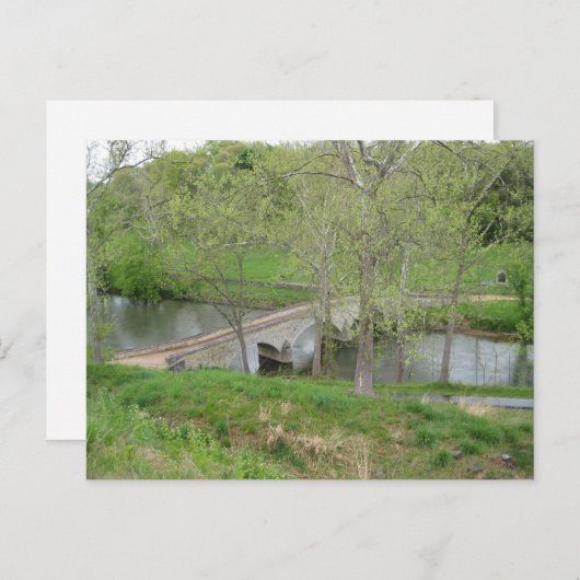 Brug van Burnside, Antietam Creek, Sharpsburg, MD Briefkaart (Voorkant / Achterkant)