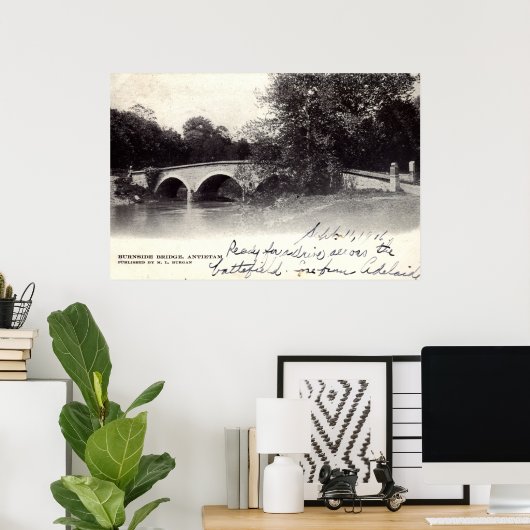Brug van Burnside, Antietam MD Civil War 1906 Poster (Thuiskantoor)